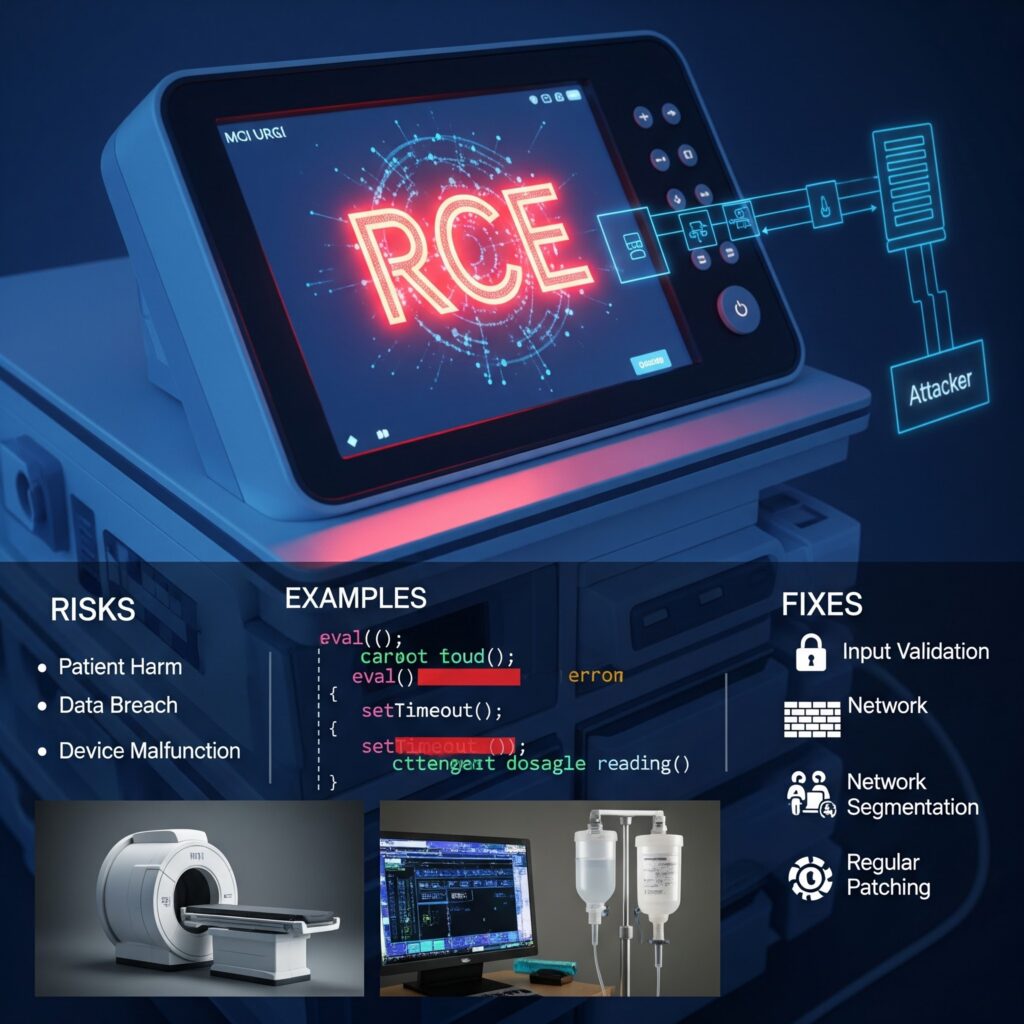 JavaScript RCE in Medical Devices: Risks, Examples, and Fixes