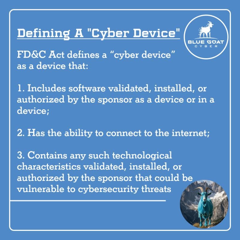 FDA Cyber Device